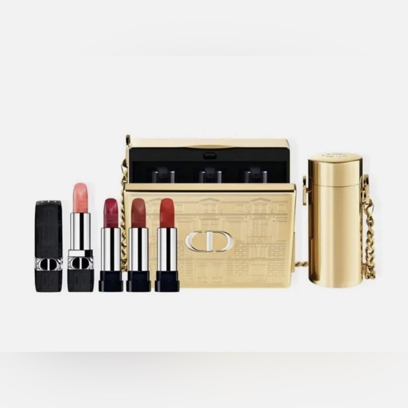 DIOR Lipstick Set ROUGE MINAUDIERE LIMITED EDITION HOLIDAY LIPSTICK SET CLUTCH - Picture 1 of 7